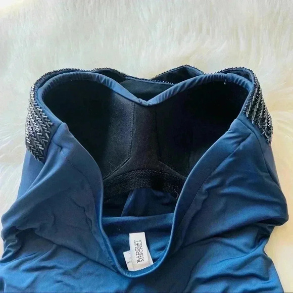 New Badgley Mischka One Piece Swimsuit Beaded Sz 8 - Picture 6 of 10